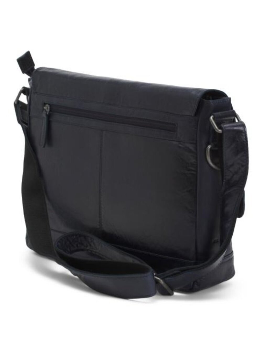 JACK GEORGES Buffalo Leather Voyager Hand Stained Full Size Messenger Bag - Picture 3 of 5